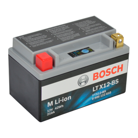Bosch MC Lithiumbatteri LTX12-BS 12volt 3,5Ah +pol til venstre
